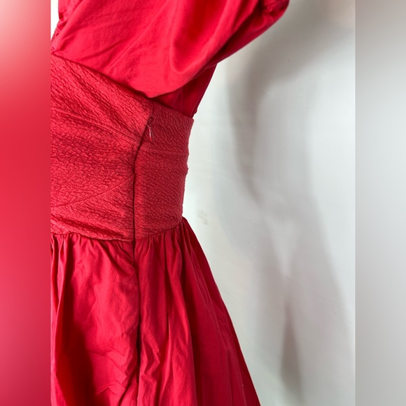 Anthropologie Maeve Puff Sleeved Sweetheart Mini Dress - Picture 5 of 6